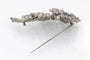 Broche Broche en or blanc 18 carats sertie de diamants, 10 ct 58 Facettes OPK01