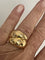 Bague 51 Bague jonc croisé en or jaune 18k avec diamants 58 Facettes LOT 6828