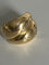 Bague 51 Bague jonc croisé en or jaune 18k avec diamants 58 Facettes LOT 6828