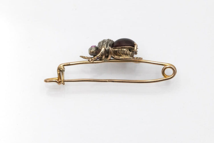 Broche Broche - Motif de mouche en or jaune 18 carats, XIXe siècle 58 Facettes 12124