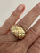 Bague 54 Bague matelassée en or jaune 18k avec diamants 58 Facettes LOT 6836