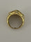 Bague 54 Bague matelassée en or jaune 18k avec diamants 58 Facettes LOT 6836