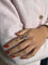 Bague 64 Bague Vous et Moi en or 18 carats et platine, rubis et diamants 58 Facettes 300