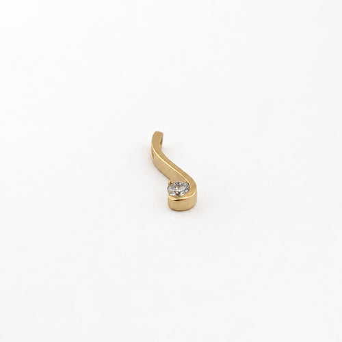 Pendentif Pendentif en or jaune 18 carats avec diamant taille brillant 58 Facettes 38027