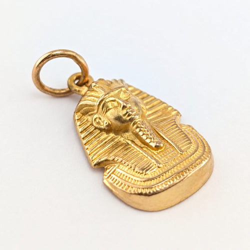 Pendentif Pendentif égyptien - Masque de Toutânkhamon en or jaune 18 carats 58 Facettes 38101