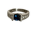 Bague 48 DAEL & GRAU - Bague en or gris 18k, saphir et diamants 58 Facettes LOT 8259