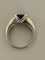 Bague 48 DAEL & GRAU - Bague en or gris 18k, saphir et diamants 58 Facettes LOT 8259