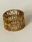 Bague 55 Bague bandeau ajourée en or jaune 18k et diamants 58 Facettes LOT 8252
