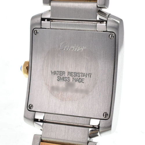 Montre Cartier - Montre Tank Française à quartz en acier inoxydable et or jaune 58 Facettes zi7q7u31g6