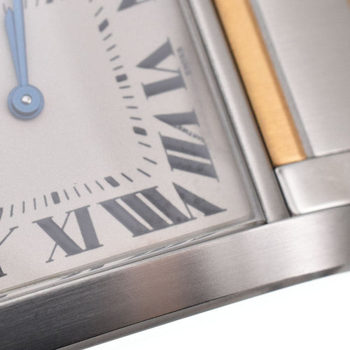 Montre Cartier - Montre Tank Française à quartz en acier inoxydable et or jaune 58 Facettes zi7q7u31g6