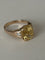 Bague 60 Bague en or rose 18k, saphir jaune de Ceylan 9,52 ct et diamants 58 Facettes LOT 8136