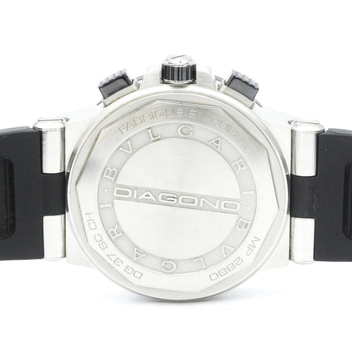 Montre Bvlgari - Montre Diagono chronographe automatique en céramique, acier inoxydable et caoutchouc 58 Facettes hcgnklh5mo