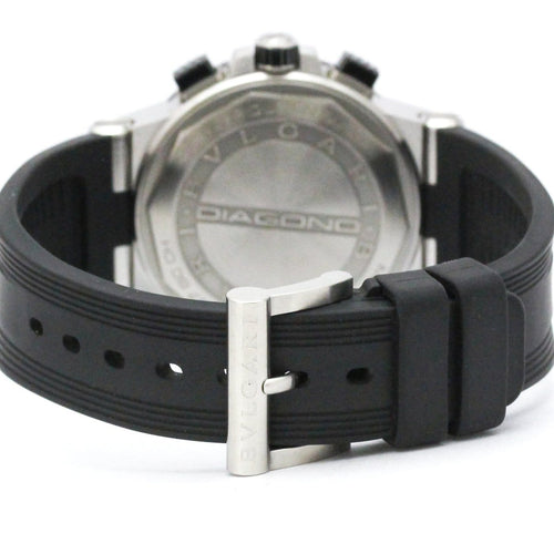 Montre Bvlgari - Montre Diagono chronographe automatique en céramique, acier inoxydable et caoutchouc 58 Facettes hcgnklh5mo