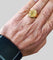 Bague 58 Chevalière en or massif 18k gravée 58 Facettes chv.lys-2432