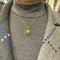 Pendentif Pendentif vintage en or jaune 14 k avec turquoise et perles 58 Facettes 1502B0152FA548E68FB652ABA5C1F8C3