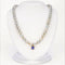 Collier Collier de perles Akoya japonaises, tanzanite certifiée et diamants en or 14k 58 Facettes N002