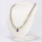 Collier Collier de perles Akoya japonaises, tanzanite certifiée et diamants en or 14k 58 Facettes N002