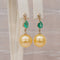 Boucles d'oreilles Boucles d’oreilles pendantes en or 18k, perles des mers du Sud, émeraudes et diamants 58 Facettes E0070