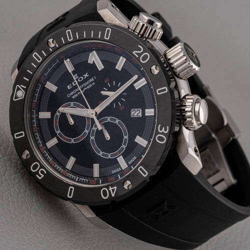 Montre Edox - Montre Chrono Offshore 1, référence 10221 58 Facettes TOT-12036