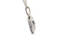 Pendentif Pendentif cœur en or blanc 18 carats et diamants taille brillant (env. 0,12 ct) 58 Facettes B978