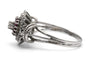Bague 62 Bague années 50 en or blanc 18 carats, rubis et diamants taille brillant 58 Facettes 24101