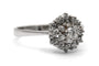 Bague 61 Bague des années 70 en or blanc 18 carats et diamants taille brillant 58 Facettes 24102