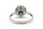 Bague 61 Bague des années 70 en or blanc 18 carats et diamants taille brillant 58 Facettes 24102