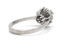 Bague 61 Bague des années 70 en or blanc 18 carats et diamants taille brillant 58 Facettes 24102