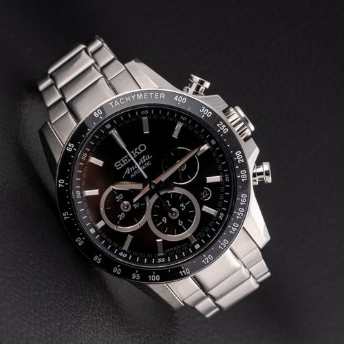 Montre Seiko Brightz Ananta - Montre automatique chronographe SAEK011 58 Facettes TOT-11902