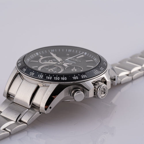 Montre Seiko Brightz Ananta - Montre automatique chronographe SAEK011 58 Facettes TOT-11902
