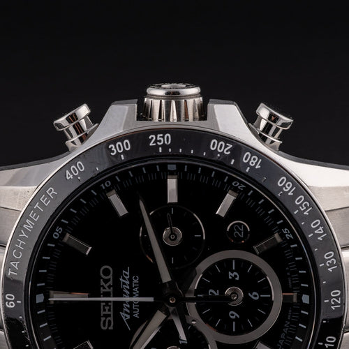 Montre Seiko Brightz Ananta - Montre automatique chronographe SAEK011 58 Facettes TOT-11902