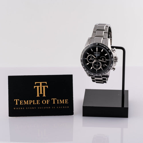 Montre Seiko Brightz Ananta - Montre automatique chronographe SAEK011 58 Facettes TOT-11902