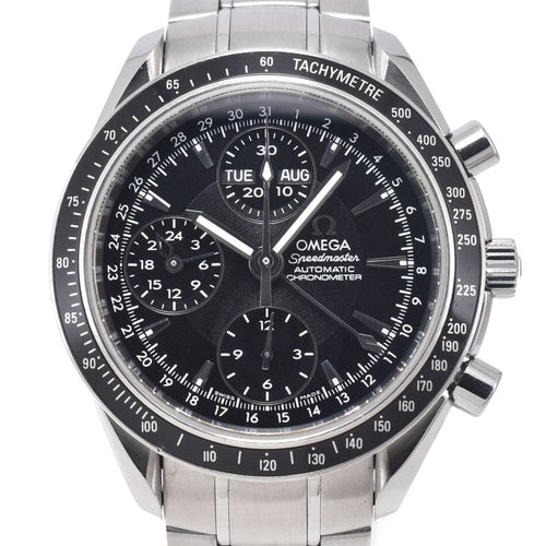 Montre Omega - Montre Speedmaster à calendrier triple, chronographe automatique en acier inoxydable 58 Facettes k9vn85ddqu