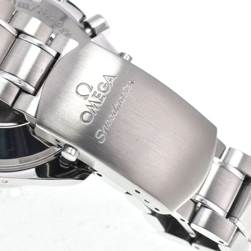 Montre Omega - Montre Speedmaster à calendrier triple, chronographe automatique en acier inoxydable 58 Facettes k9vn85ddqu