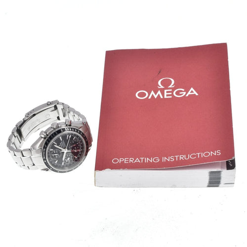 Montre Omega - Montre Speedmaster à calendrier triple, chronographe automatique en acier inoxydable 58 Facettes k9vn85ddqu