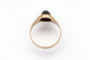 Bague 57 Chevalière en or 14 carats et grenat cabochon, Autriche-Hongrie, 1872-1922 58 Facettes 13478