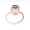 Bague 53 Bague en or rose 18 carats, améthyste 1,90 ct et 36 diamants 58 Facettes 2B-Y