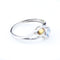 Bague 53 Bague Toi et Moi en or blanc 18k, spinelle synthétique, quartz et diamants 58 Facettes 2B-DDD