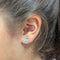 Boucles d'oreilles Boucles d’oreilles en or blanc 18k avec diamants, 0,48 ct 58 Facettes 2B-F
