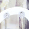 Boucles d'oreilles Boucles d’oreilles en or blanc 18k avec diamants, 0,48 ct 58 Facettes 2B-F