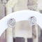 Boucles d'oreilles Boucles d’oreilles en or blanc 18k avec diamants, 0,48 ct 58 Facettes 2B-F