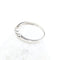 Bague 54 Bague entrelacée en or blanc 18k avec trois diamants, 0,06 ct 58 Facettes 2B-JJ