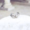 Boucles d'oreilles Boucles d’oreilles en or blanc 18k avec diamants, 0,04 ct 58 Facettes 2B-AA