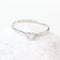 Bague 53 Bague solitaire en or blanc 18 carats avec diamant de 0,15 ct 58 Facettes 2B-RR