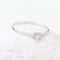Bague 53 Bague solitaire en or blanc 18 carats avec diamant de 0,15 ct 58 Facettes 2B-RR