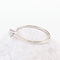 Bague 53 Bague solitaire en or blanc 18 carats avec diamant de 0,15 ct 58 Facettes 2B-RR
