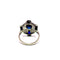 Bague 54 Bague Art déco en platine, saphirs naturels et diamants 58 Facettes 50553