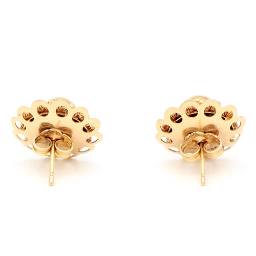 Boucles d'oreilles Zeeuwse Knop - Boucles d'oreilles puces en or jaune 14 carats 58 Facettes 47CB5852467147E5B53B3FB6406A0D1F