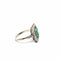 Bague 56 Bague d’inspiration Art déco en platine, émeraude colombienne et diamants 58 Facettes 50554