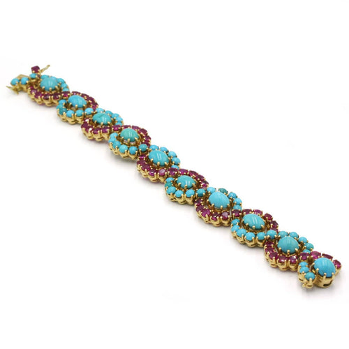 Barrette en or 750, diamants et saphirs 58 Facettes 1285